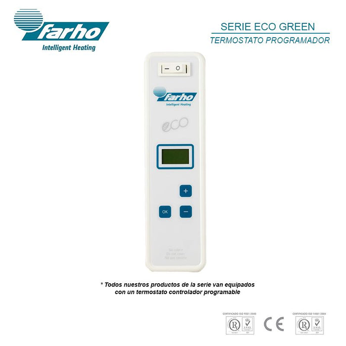 Farho ECG13 Eco Green 13 elements 1430W Low Consumption Radiator, Digital and Programmable - westbasedirect.com