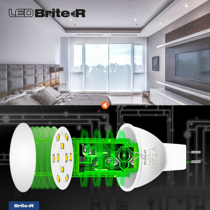 Brite-R 3W MR16 LED Bulb Warm White 3000K - westbasedirect.com