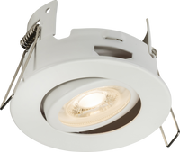 Knightsbridge FRNTMW FireNova IP20 Tilt GU10 Fire-Rated Open-Back Downlight - Matt White