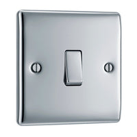 BG NPC13 Nexus Metal 20A 16AX Intermediate Light Switch - Polished Chrome