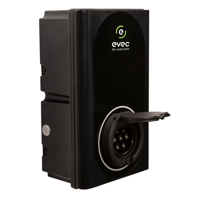EVEC VEC01 Wall Mounted Smart EV Charger 7.4kW Single Phase Untethered Universal Socket Type 1 & Type 2