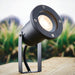 Saxby POLGU10 Opaz MV spike IP65 7W Textured matt black paint & clear glass 7W LED GU10 (Required) - westbasedirect.com