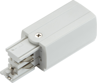 Knightsbridge KLPFLW K-LINE 230V 3-Circuit Track Power Feed Left Connector - White