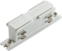 Knightsbridge KLBW K-LINE 230V 3-Circuit Track Power Concealed In-line Connector - White
