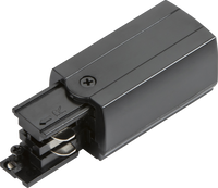 Knightsbridge KLPFRBK K-LINE 230V 3-Circuit Track Power Feed Right Connector - Black