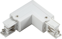 Knightsbridge KLCORW K-LINE 230V 3-Circuit Track Right L-Connector - White