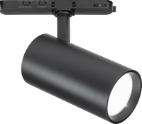 Knightsbridge ATCW30BK Atlas Pro 230V 3-Circuit Track Dimmable 26/28/30W and CCT Adjustable Spotlight - Matt Black