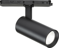 Knightsbridge ATCW15BK Atlas Pro 230V 3-Circuit Track Dimmable 10/12/15W and CCT Adjustable Spotlight - Matt Black