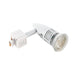 Saxby 3TH139W Conor track head 50W Gloss white paint & white pc 50W GU10 reflector (Required) - westbasedirect.com