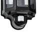 Saxby 1818PIR Traditional PIR half lantern IP44 15W Satin black paint & clear pc 15W LED E27 (Required) - westbasedirect.com