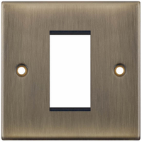 Selectric 5M-4 5M 1 Aperture Euro Media / Data Plate - Antique Brass