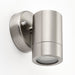 Saxby 13801 Palin 1lt wall IP44 7W Brushed stainless steel & clear glass 7W LED GU10 (Required) - westbasedirect.com