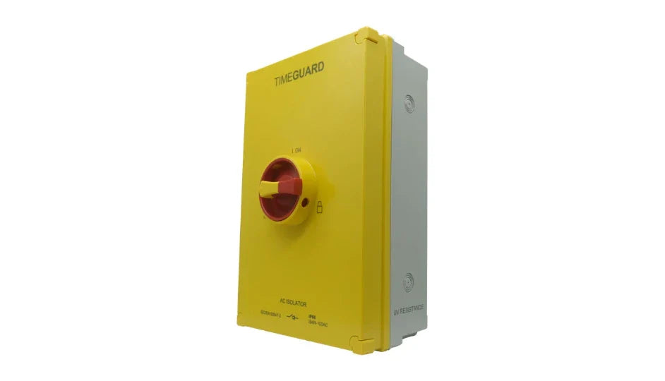 Timeguard IS4N-100AC Weathersafe IP66 AC Rotary Isolator Switch 4 Pole 100A