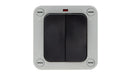 Timeguard TW1222 Weathersafe IP66 Twin Gang 2 Way 20AX Switch with Neon - westbasedirect.com