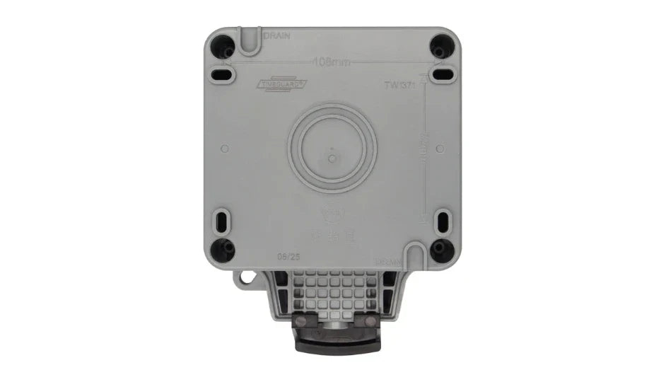 Timeguard TW1371 Weathersafe IP66 Single Gang 13A Switched Spur with Neon - westbasedirect.com