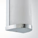 Saxby 39363 Ice 2lt wall IP44 28W Chrome effect plate & matt opal duplex glass 2 x 28W G9 clear capsule (Required) - westbasedirect.com