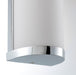 Saxby 39363 Ice 2lt wall IP44 28W Chrome effect plate & matt opal duplex glass 2 x 28W G9 clear capsule (Required) - westbasedirect.com