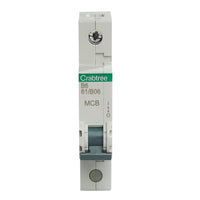 Crabtree 61/B06 Starbreaker 6A Single Pole B Curve 6kA MCB