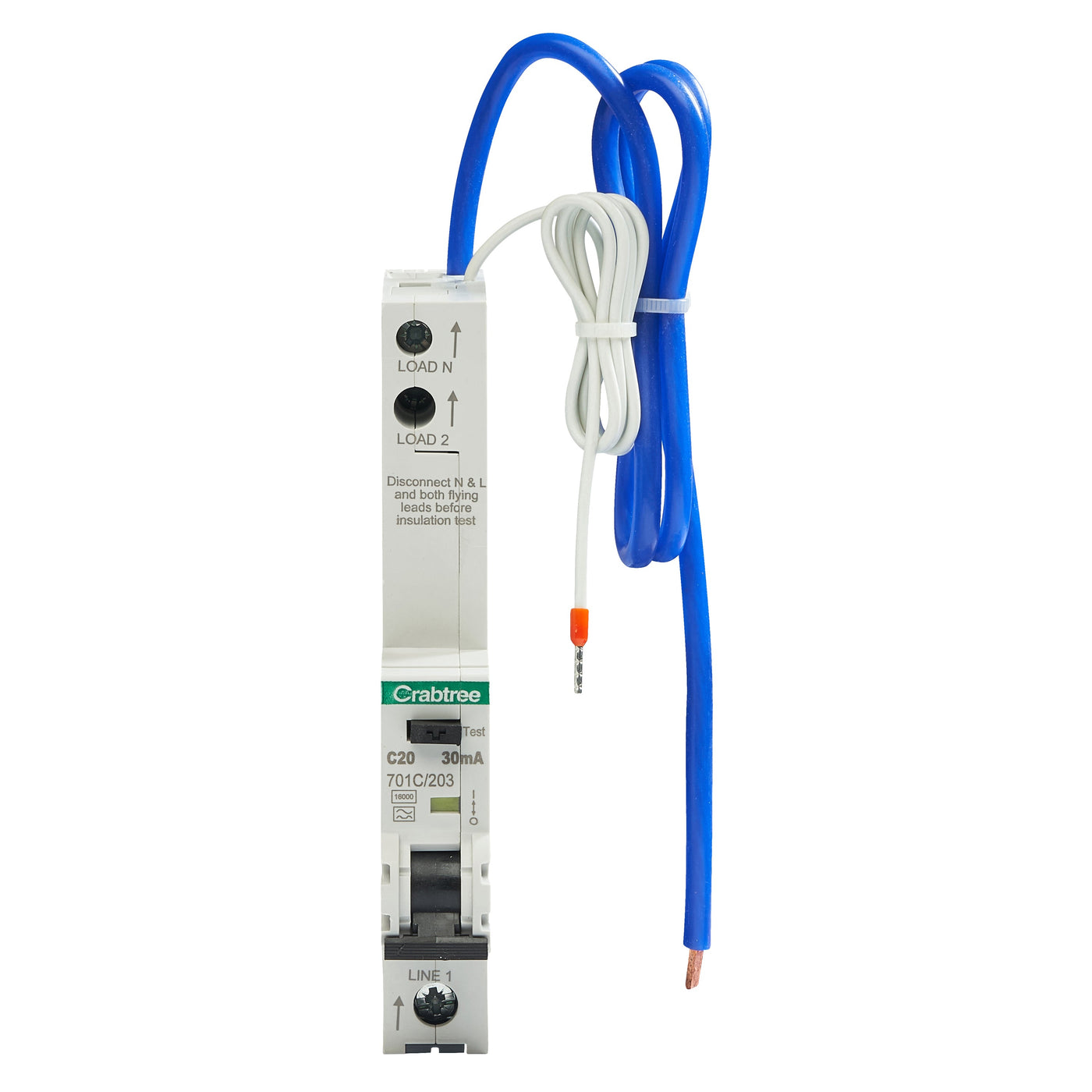 Buy Crabtree 701C/203 Polestar Compact 20A Type A RCBO 16kA ...