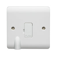 Crabtree CR1828F Instinct White Moulded 13A Unswitched Fused Connection Unit with Flex Outlet