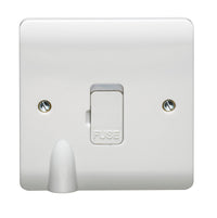 Crabtree CR1829F Instinct White Moulded 13A Unswitched Fused Connection Unit with Neon & Flex Outlet