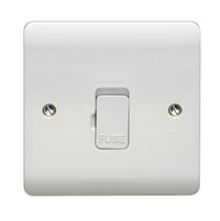 Crabtree CR1829 Instinct White Moulded 13A Unswitched Fused Connection Unit with Neon