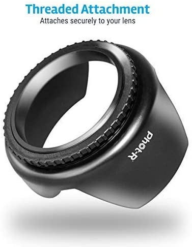 Phot-R 49mm Flower Petal Screw-On Lens Hood - westbasedirect.com