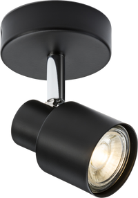 Knightsbridge CSP1MB 230V GU10 Single Spotlight - Matt Black