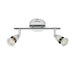 Saxby 43278 Amalfi 2lt bar spotlight chrome 35W Chrome effect plate 2 x 35W GU10 reflector (Required) - westbasedirect.com