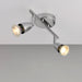 Saxby 43278 Amalfi 2lt bar spotlight chrome 35W Chrome effect plate 2 x 35W GU10 reflector (Required) - westbasedirect.com