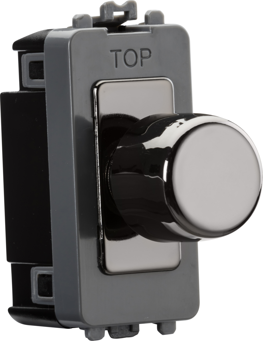 Knightsbridge GDM022BN 6A 1G 2-Way Dummy Dimmer Module - Black Nickel ...