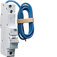 Hager ADC406U 6A Single Pole 1 Module C Curve 10kA 30mA Type A RCBO