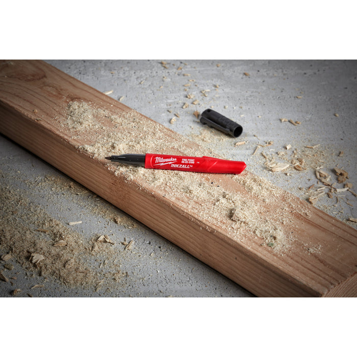 Milwaukee 48223100 INKZALL Marker Pen - Black - westbasedirect.com