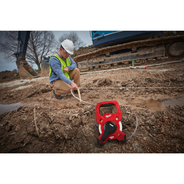 Milwaukee 48225330 Fibreglass Long Tape LTF30-100 30m-100ft
