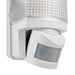 Saxby 48740 Motion PIR 1lt wall IP44 10W Frosted & gloss white pc 10W LED E27 (Required) - westbasedirect.com