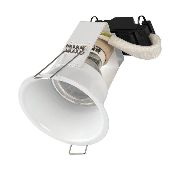 Saxby 48869 Peake 50W Gloss white paint 50W GU10 reflector (Required) - westbasedirect.com