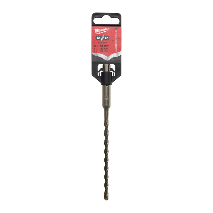 Milwaukee 4932340408 SDS-Plus M2 Drill Bit 5.5x160mm - westbasedirect.com