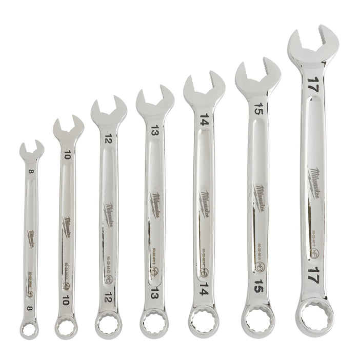 Milwaukee 4932464257 7 Piece MAXBITE Metric Combination Spanner Set - westbasedirect.com