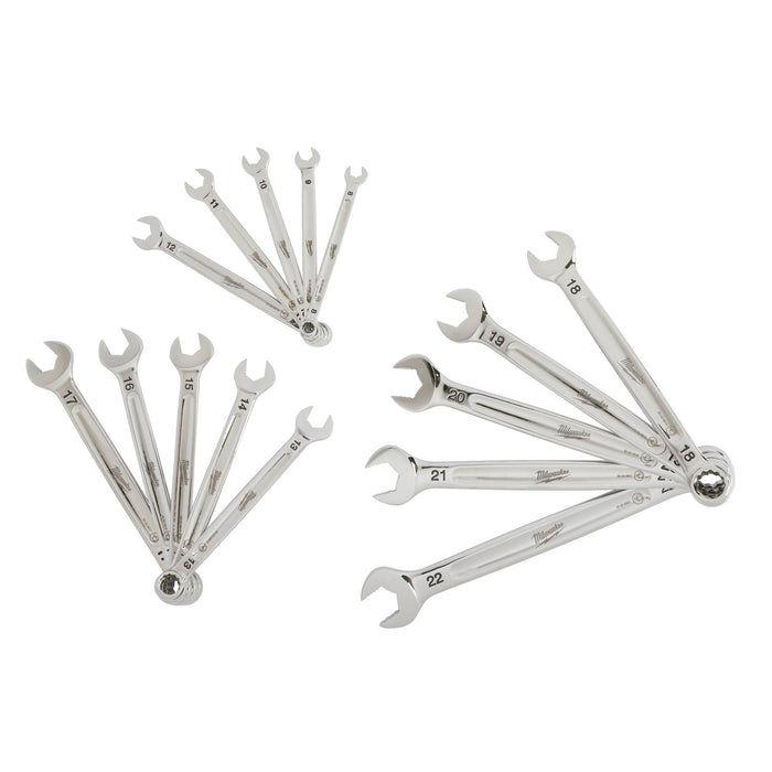 Milwaukee 4932464258 15 Piece MAXBITE Metric Combination Spanner Set - westbasedirect.com