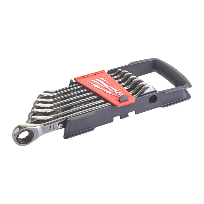 Milwaukee 4932464993 7 Piece MAXBITE Ratcheting Metric Combination Spanner Set - westbasedirect.com