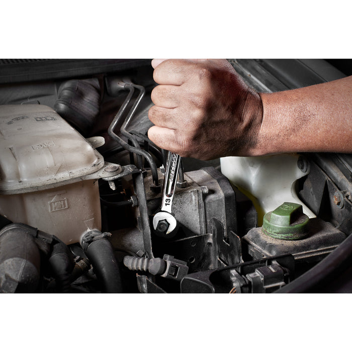Milwaukee 4932464994 15 Piece MAXBITE Ratcheting Metric Combination Spanner Set - westbasedirect.com
