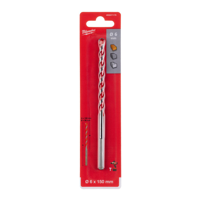 Milwaukee 4932471176 Premium Concrete Drill Bit 6x150mm - westbasedirect.com