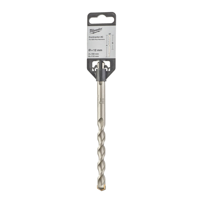 Milwaukee 4932471236 SDS-Plus Contractor Bit 12x160mm - westbasedirect.com