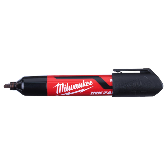 Milwaukee 4932471554 INKZALL Black L Chisel Tip Marker Pen Set - 3 Piece