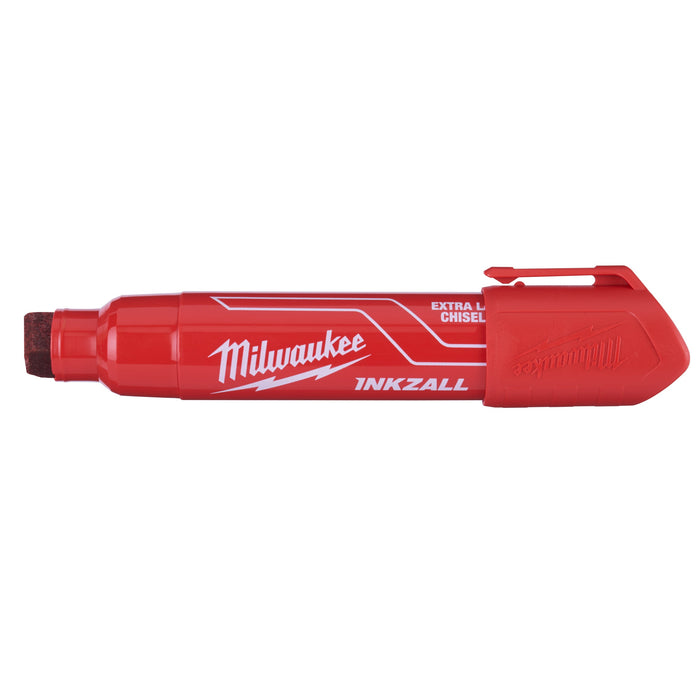 Milwaukee 4932471560 INKZALL Red XL Chisel Tip Marker Pen