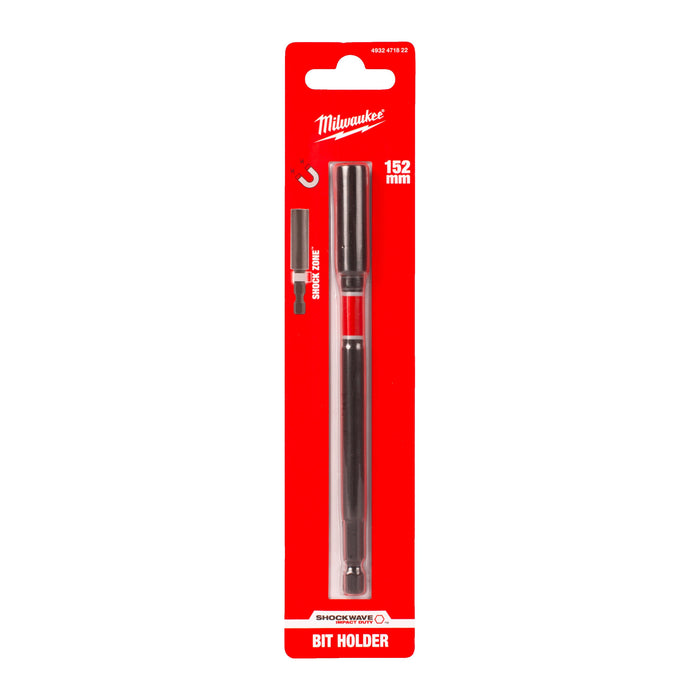 Milwaukee 4932471822 SHOCKWAVE Impact Duty Magnetic Screwdriver Bit Holder 152mm - westbasedirect.com