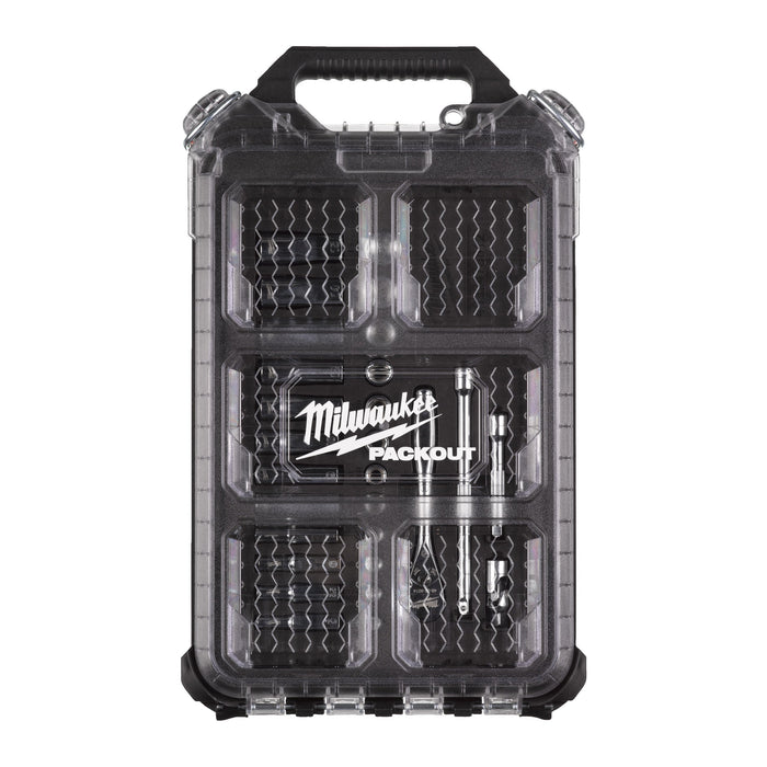 Milwaukee 4932478812 1/4" Metric 28-piece Ratchet & Socket PACKOUT Set - westbasedirect.com