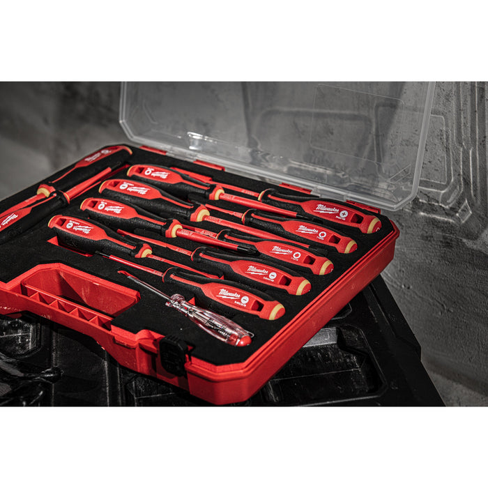 Milwaukee 4932478713 Tri-Lobe VDE Screwdriver Slotted 0.5x3x100mm - westbasedirect.com
