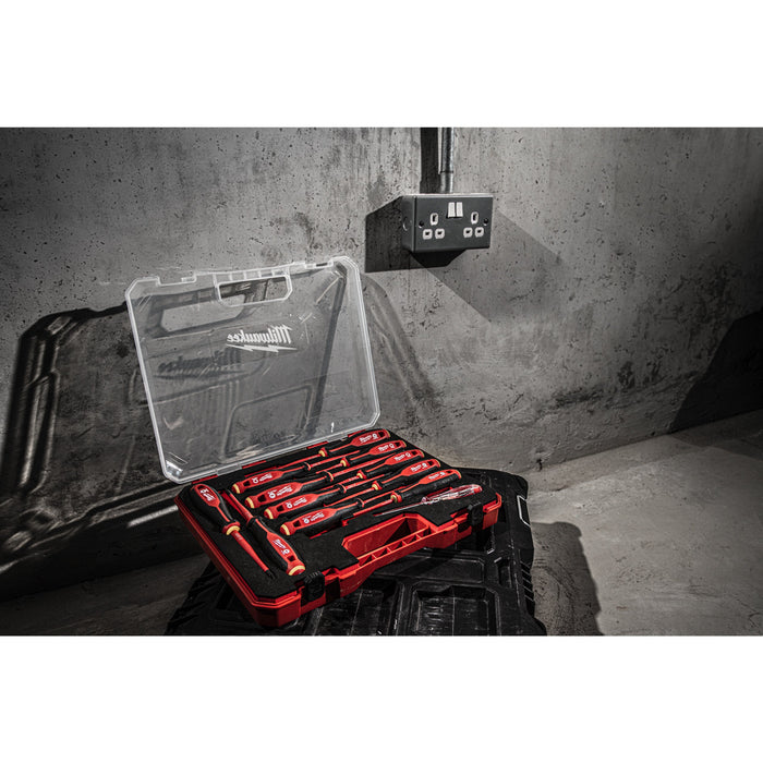 Milwaukee 4932479095 Tri-Lobe VDE Screwdriver Set - 12 Piece - westbasedirect.com
