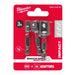 Milwaukee 4932479228 SHOCKWAVE 1/4" Hex Square Impact Duty Socket Adaptor Set - 3 Piece - westbasedirect.com
